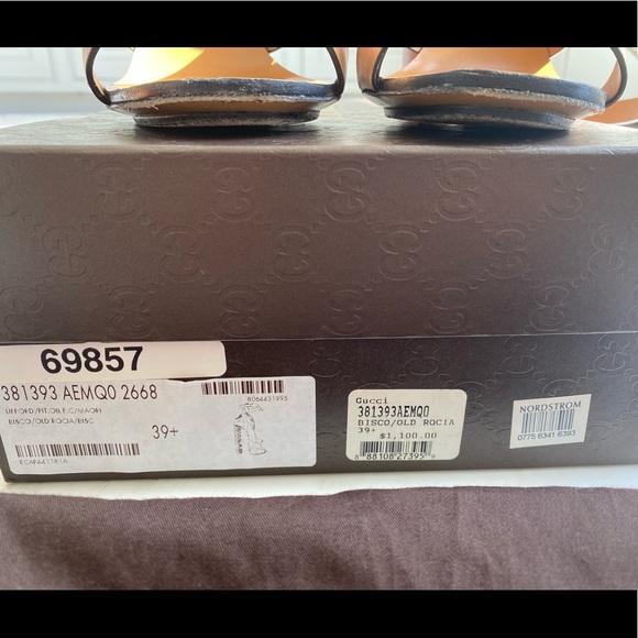 Gucci Python Ankle Wrap Heel Sandal - Picture 2 of 16